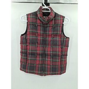 Eddie Bauer‎ Goose Down Vest Womens Medium Plaid